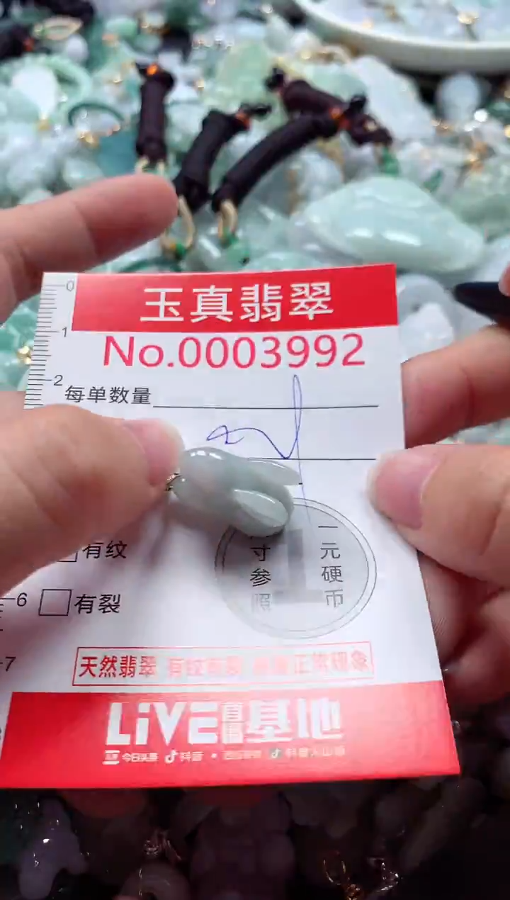 吊坠(不含链)未镶嵌翡翠3992