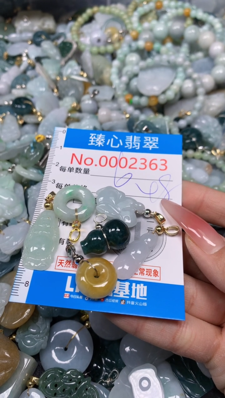 【闪购商品】翡翠颈饰未镶嵌含绳0002363