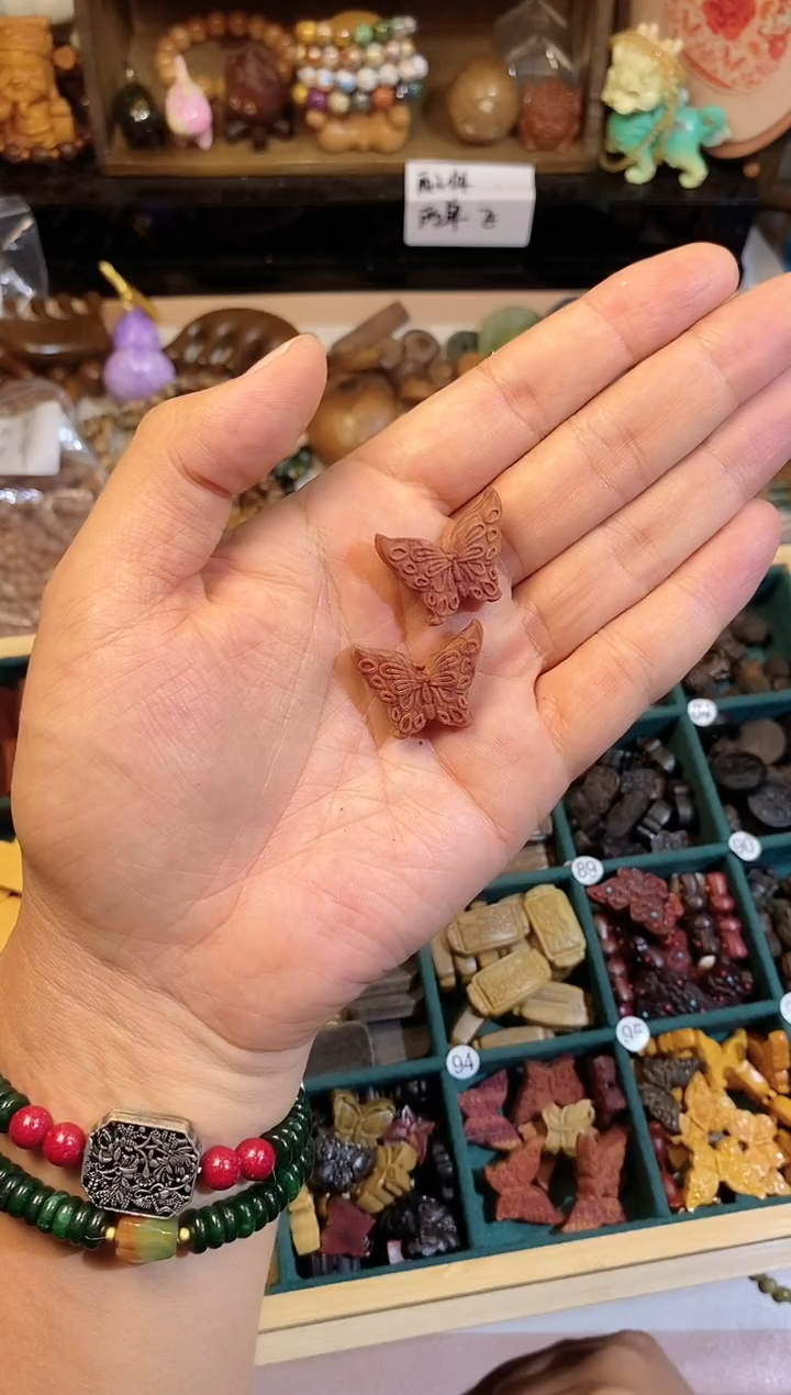 非洲檀香手串/手链血柏蝴蝶发2