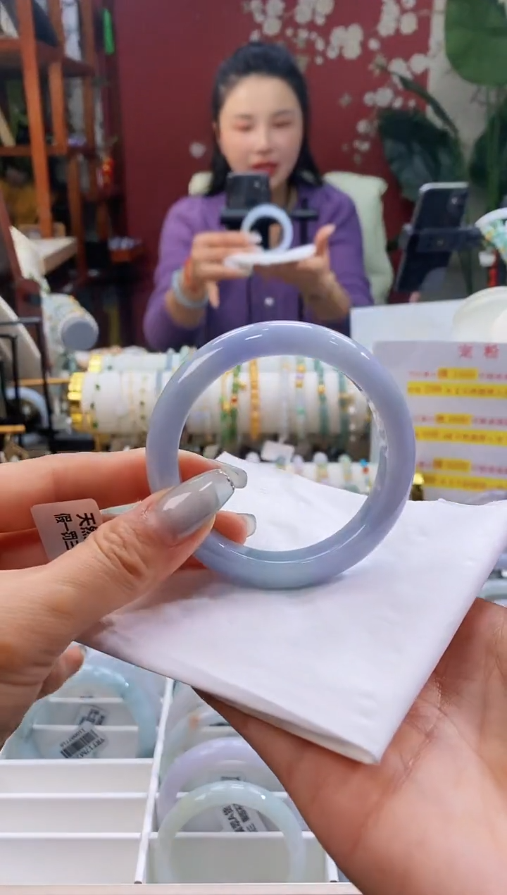 【闪购商品】翡翠手镯未镶嵌88茄紫5455/11.3*8.5