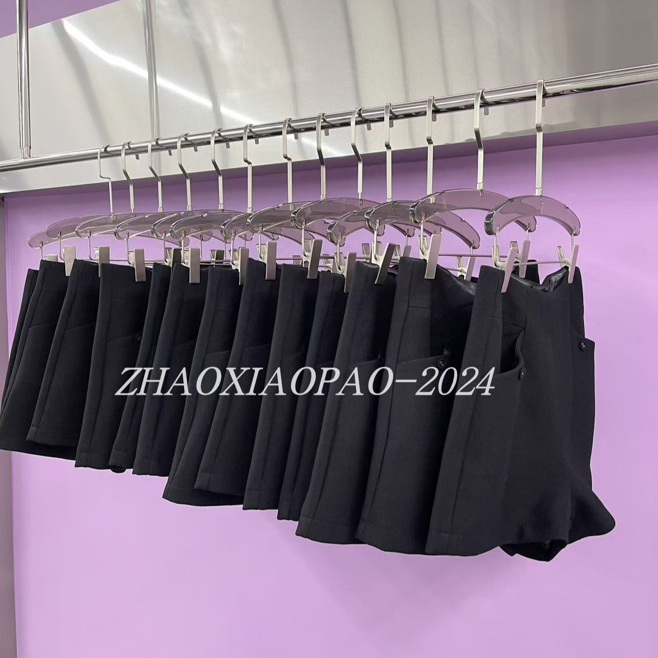 zhaoxiaopao/赵小泡高腰短裤百搭