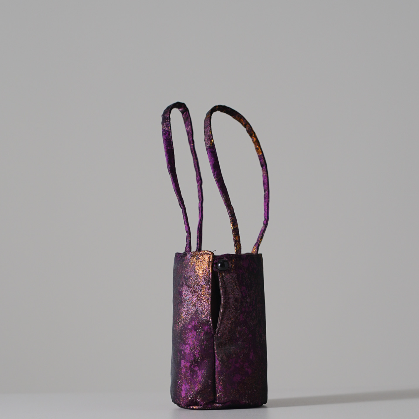 紫金洒金 圆筒包 紫色保温杯布袋  织锦茶道器具