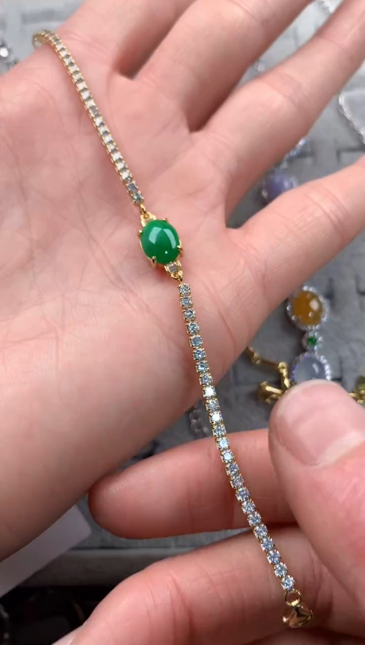 银S925镶嵌戒指翡翠777     8