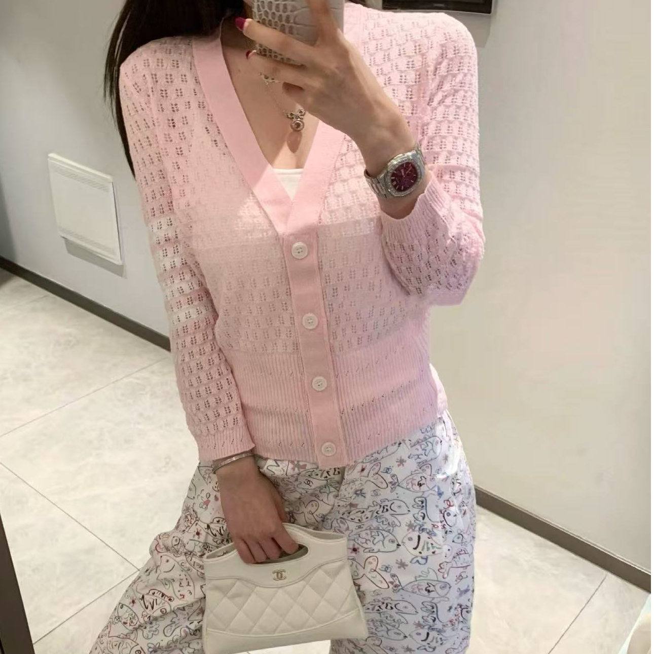 【年末清！】镂空蕾丝针织开衫