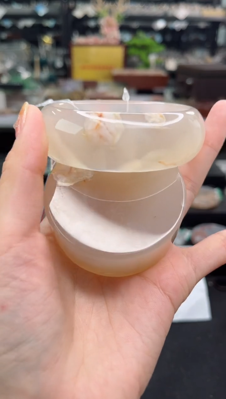 【闪购商品】石英质玉手镯未镶嵌61圈口（赠品镯心）3563194