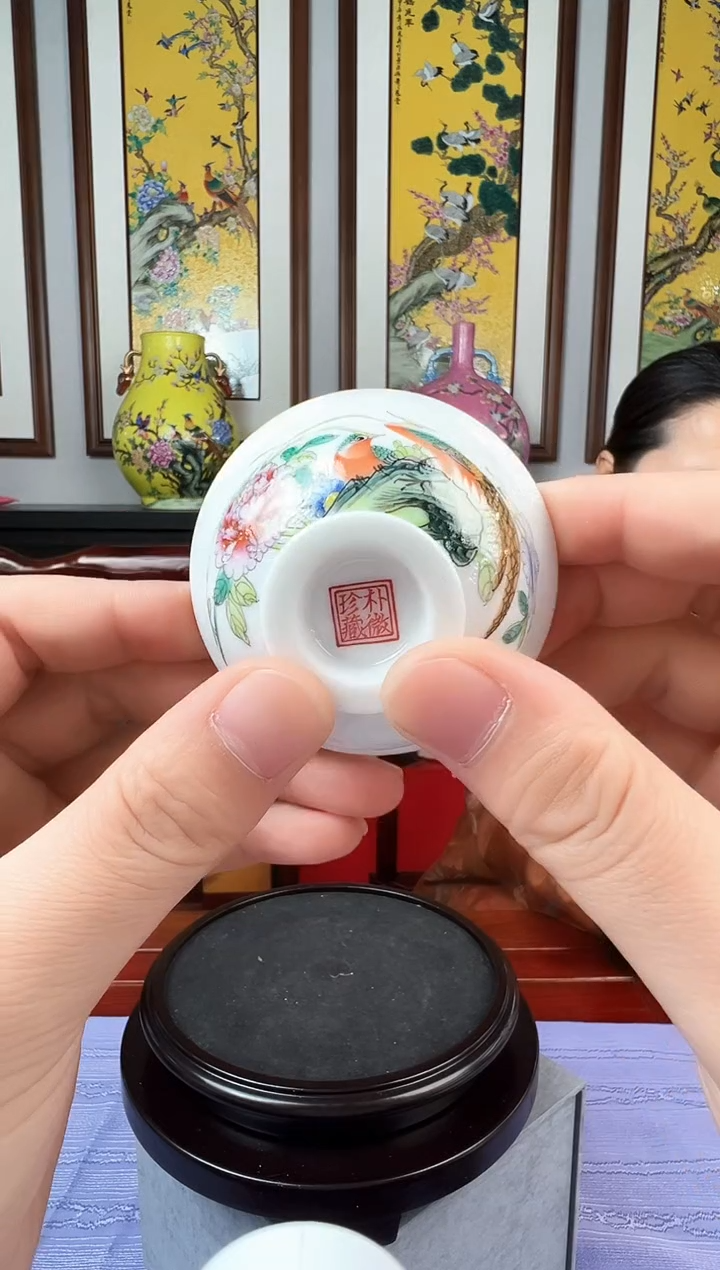 摆件瓷【伍凤英扒花】-19