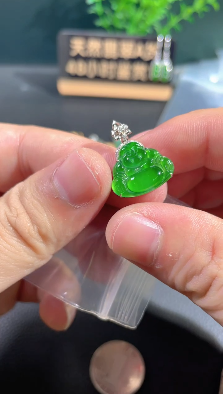 【闪购商品】翡翠颈饰18K金镶嵌翡翠