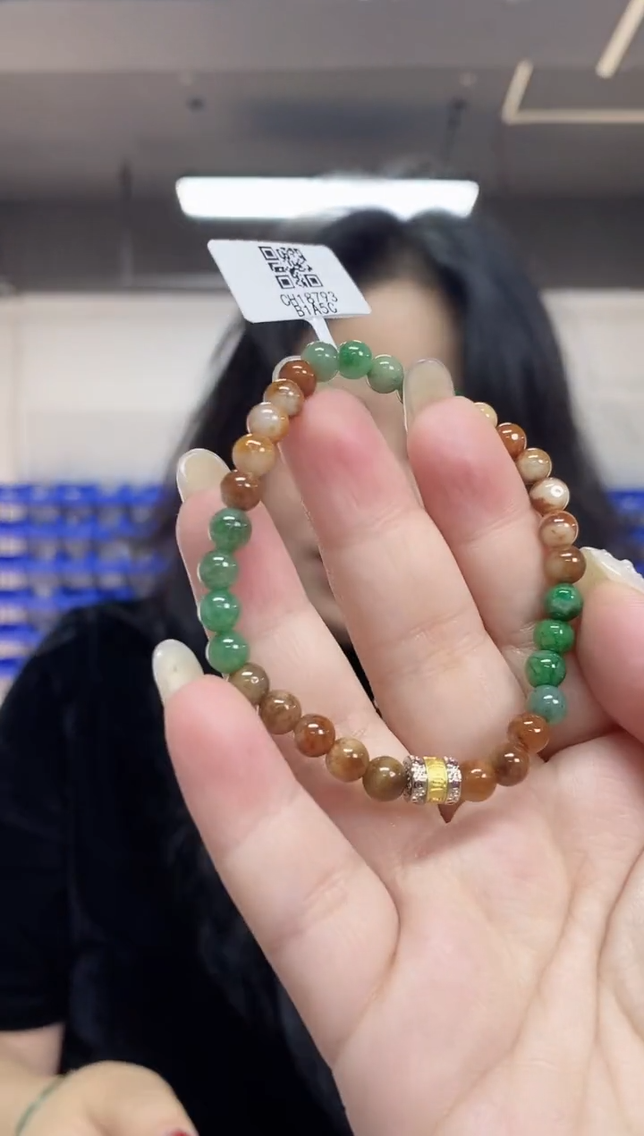 【闪购商品】翡翠手串未镶嵌多样性发其一颜色微差