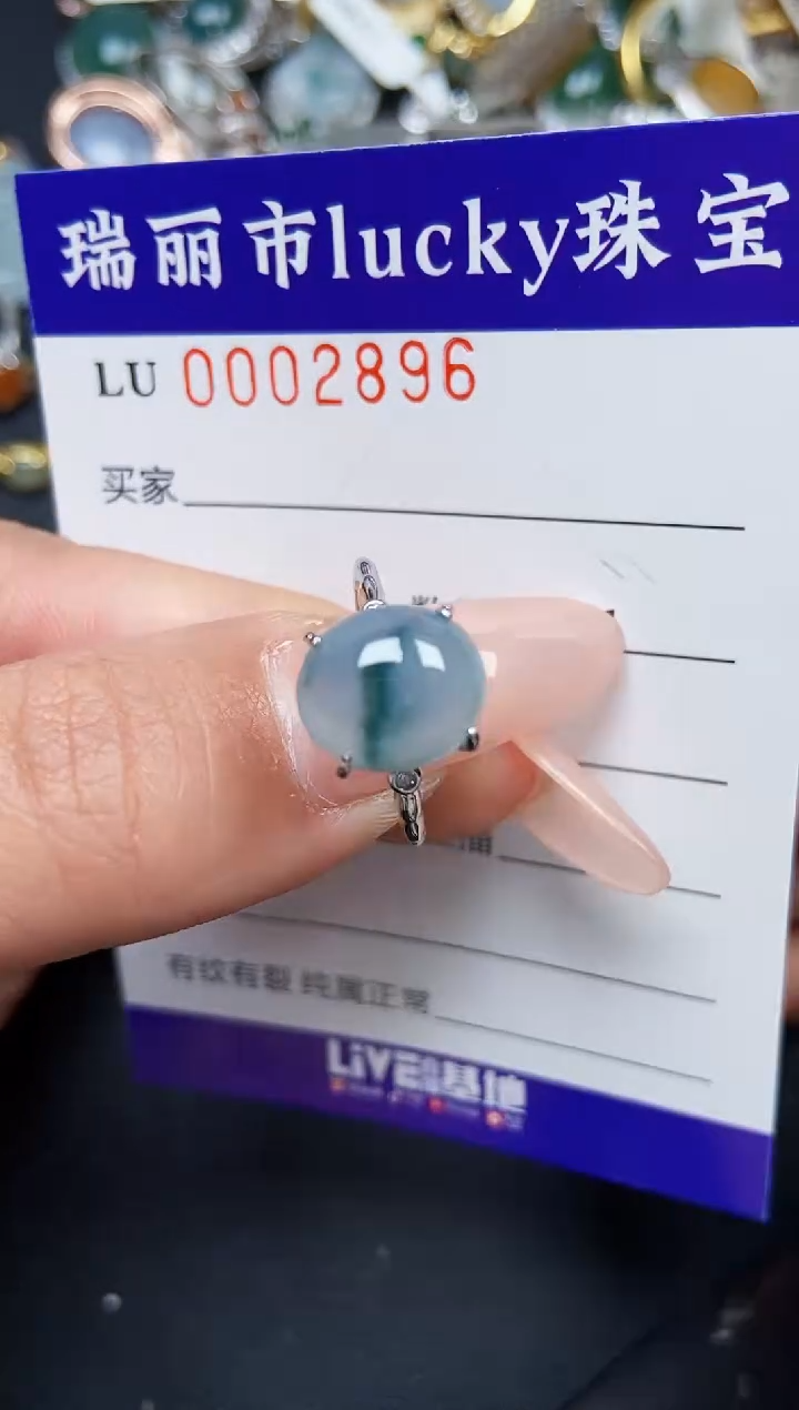 【闪购商品】翡翠颈饰银S925镶嵌2896