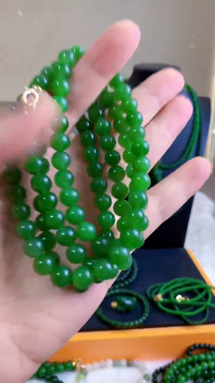 和田玉（碧玉）未镶嵌项链8