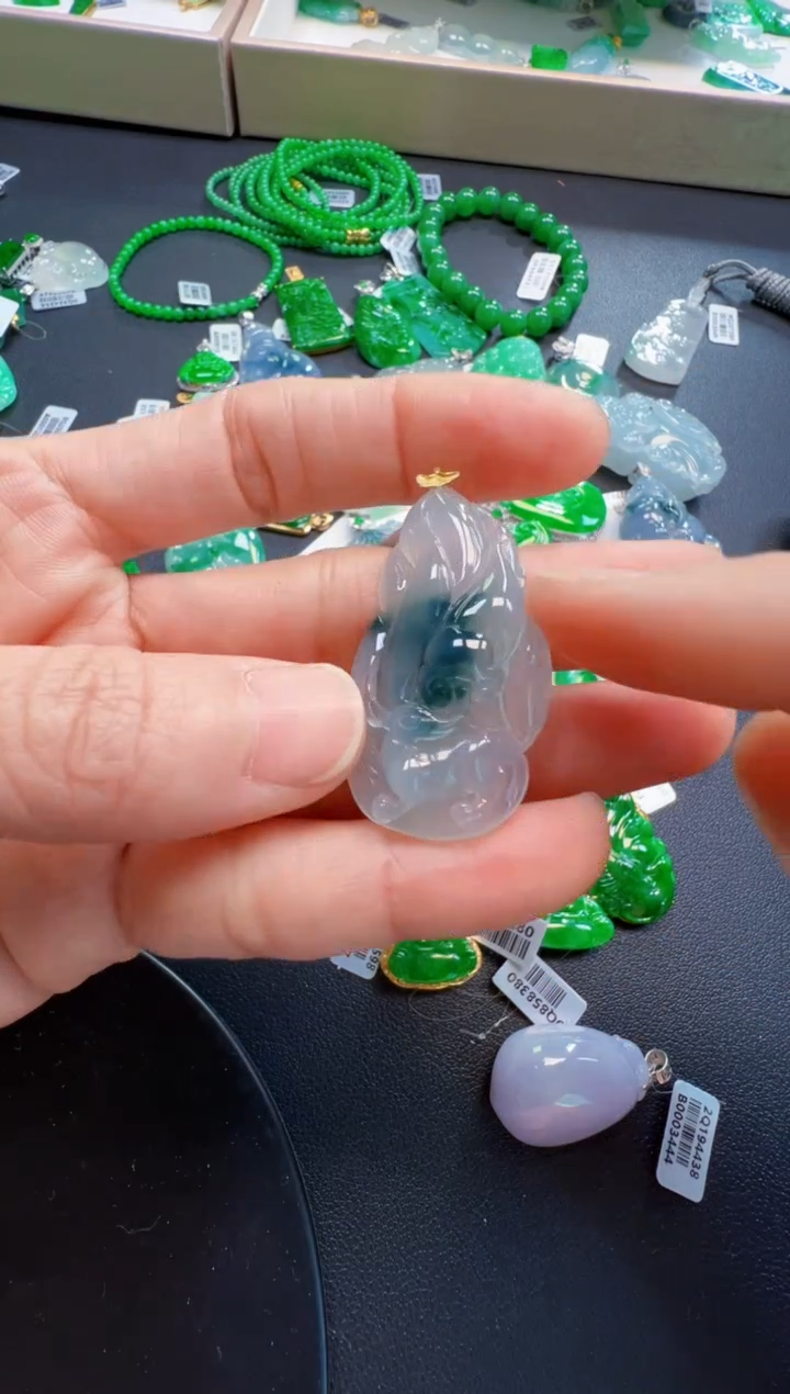 【闪购商品】翡翠吊坠(不含链)18K金镶嵌1500