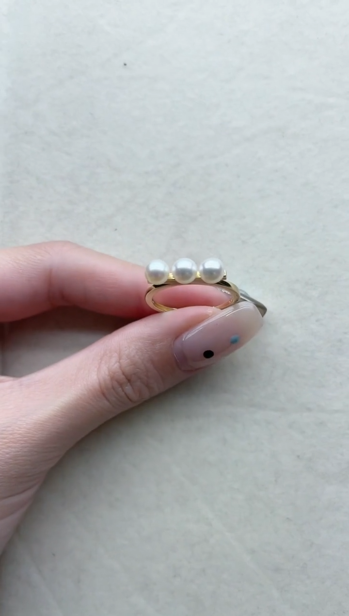【闪购商品】淡水珍珠戒指银S925镶嵌Y17