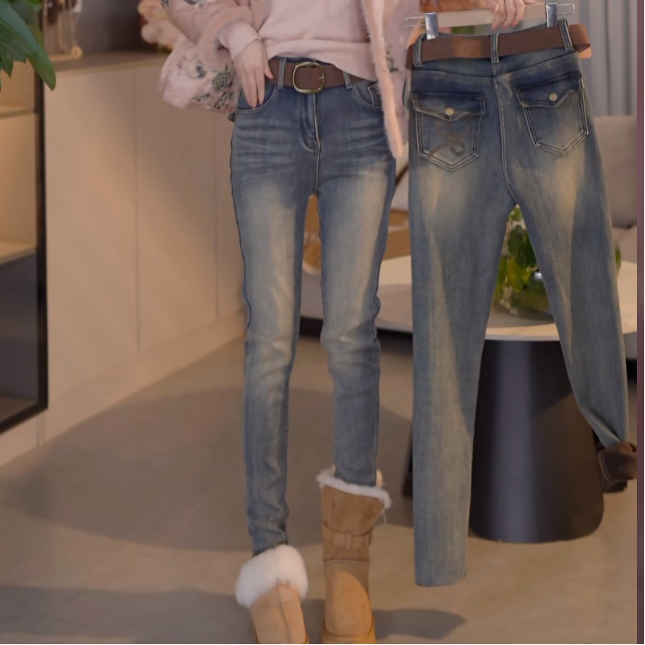 『百搭显瘦J』设计显瘦百搭时尚牛仔裤123520