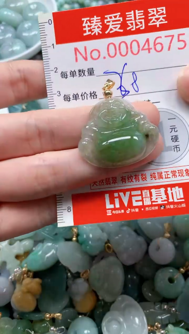 翡翠未镶嵌吊坠(不含链)4675