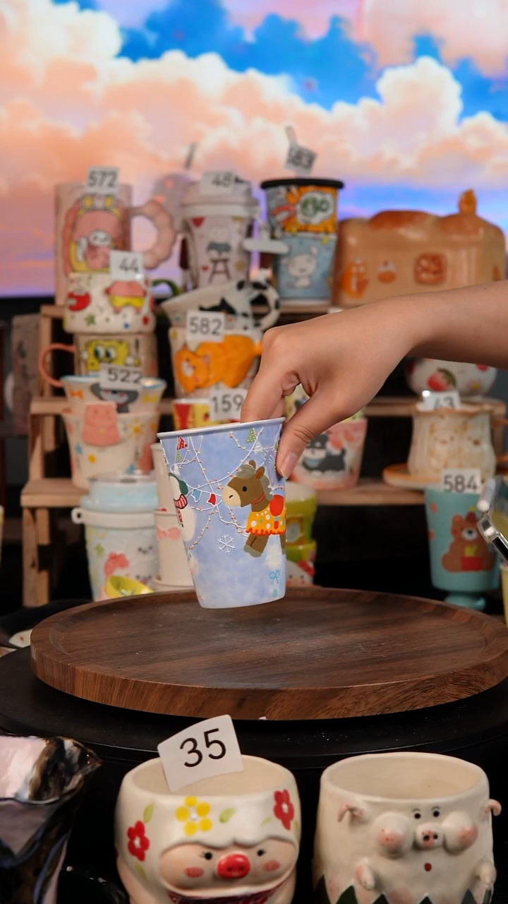 陶瓷双饮款景德镇手工陶瓷