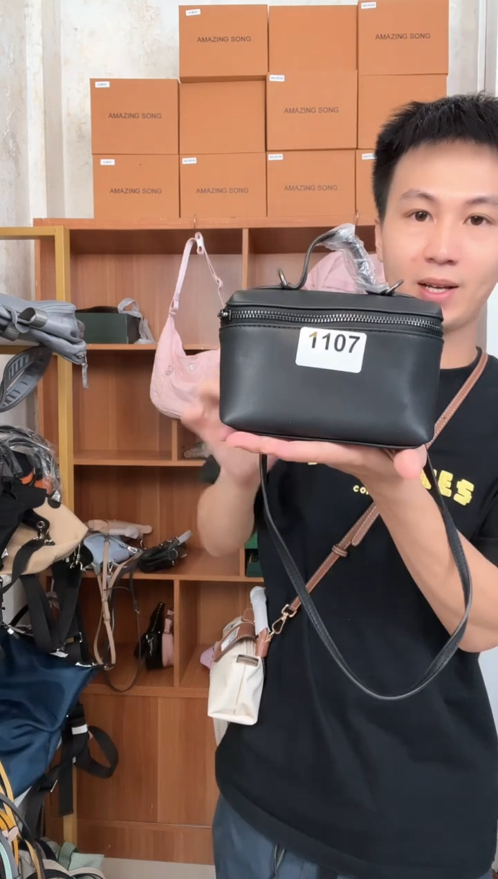 PU 盒子包 黑色 1107