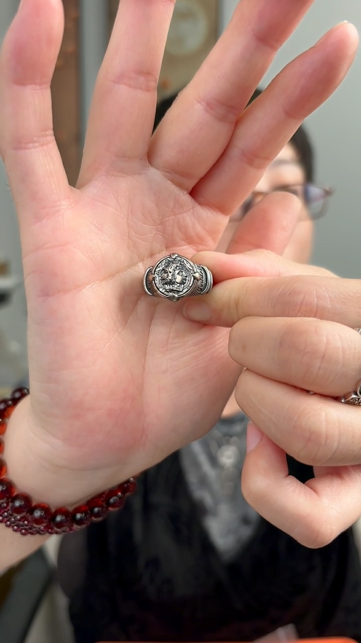 无925银纯银戒指人像28