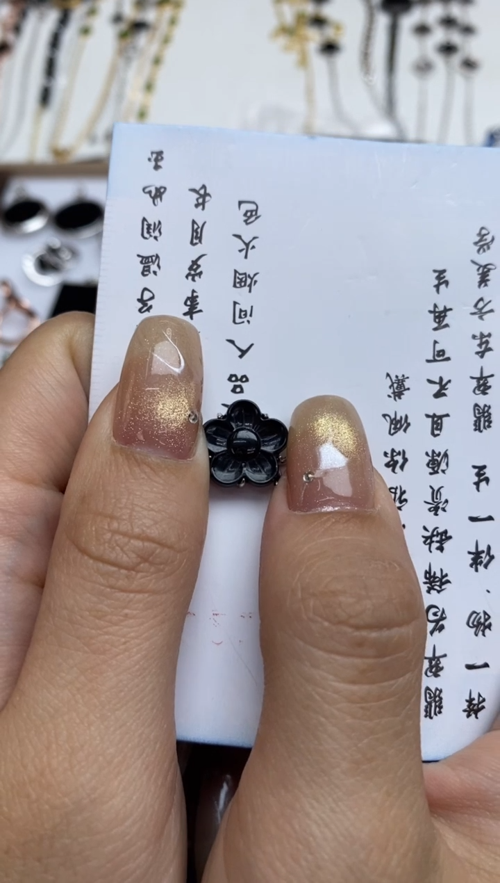银S925镶嵌定制翡翠翡翠饰品~