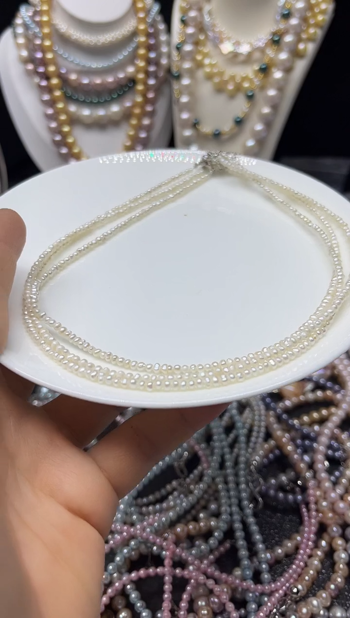 淡水珍珠未镶嵌颈饰多人