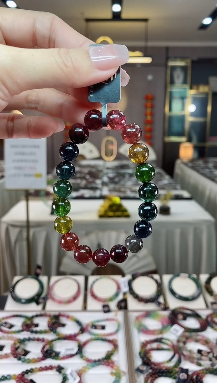 【闪购商品】碧玺单圈手串10mm+未镶嵌（多样性发一条）hon
