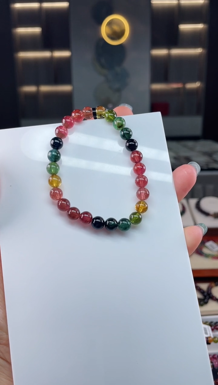 单圈手串未镶嵌碧玺（多样性发一条）T