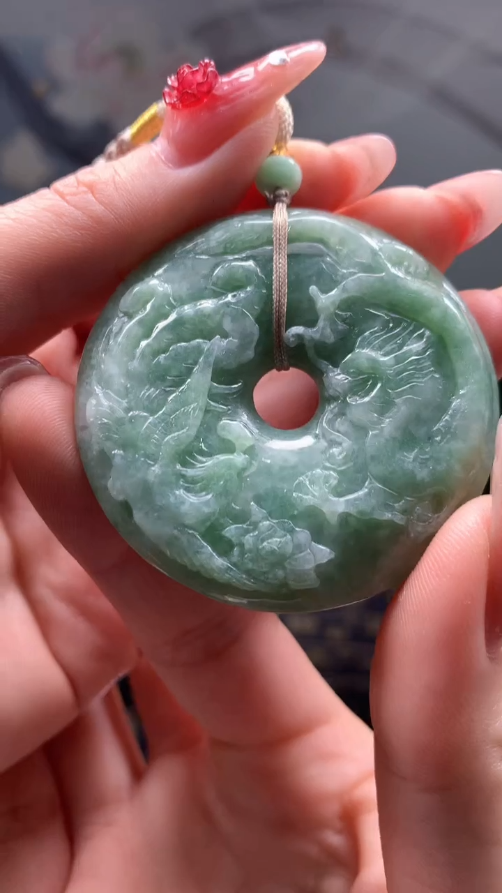 【闪购商品】定制翡翠未镶嵌1044ry-毛货挂件8