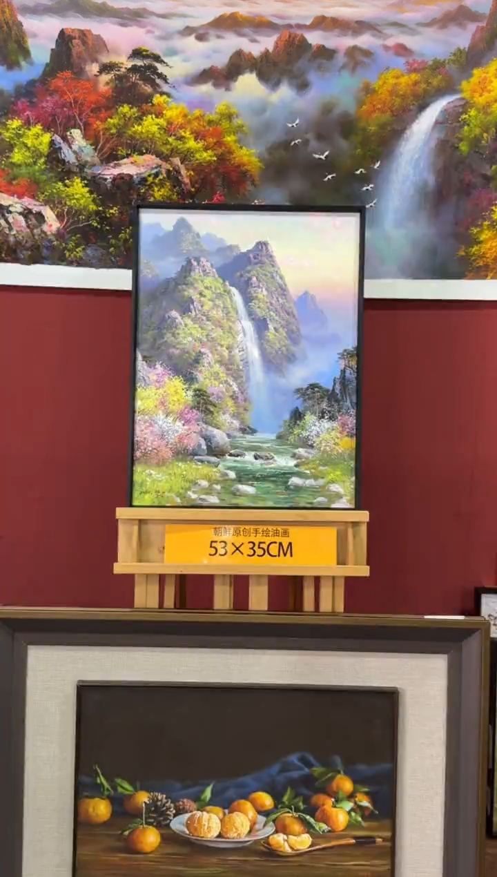 油画【86号】朝鲜原创纯手绘孤品油画丨顺丰包邮