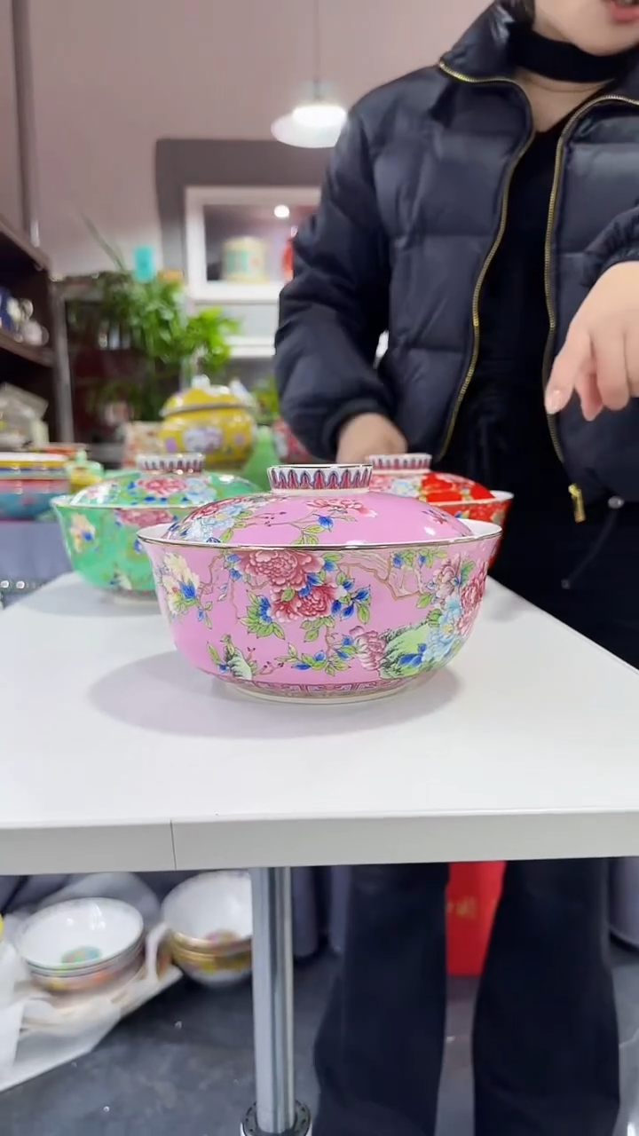 【闪购商品】瓷片7.5英寸【盖碗】1个景德镇陶瓷