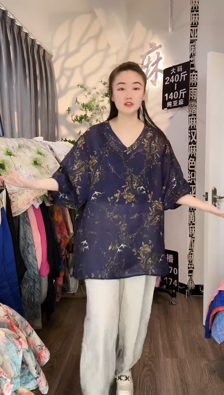 亚麻汉麻苎麻大码女装。