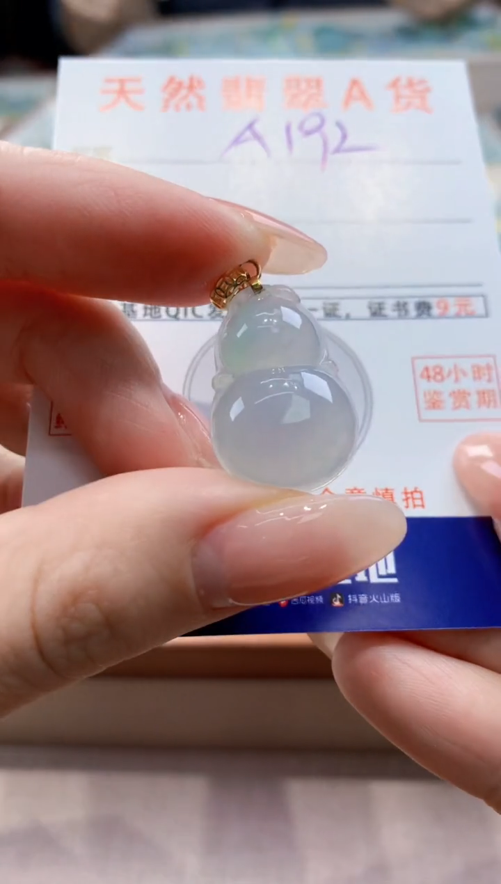 颈饰未镶嵌翡翠天然翡翠挂件 