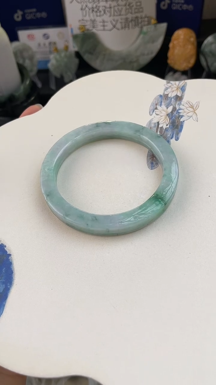 未镶嵌手链翡翠D*手工定制主默认微瑕播介绍为准