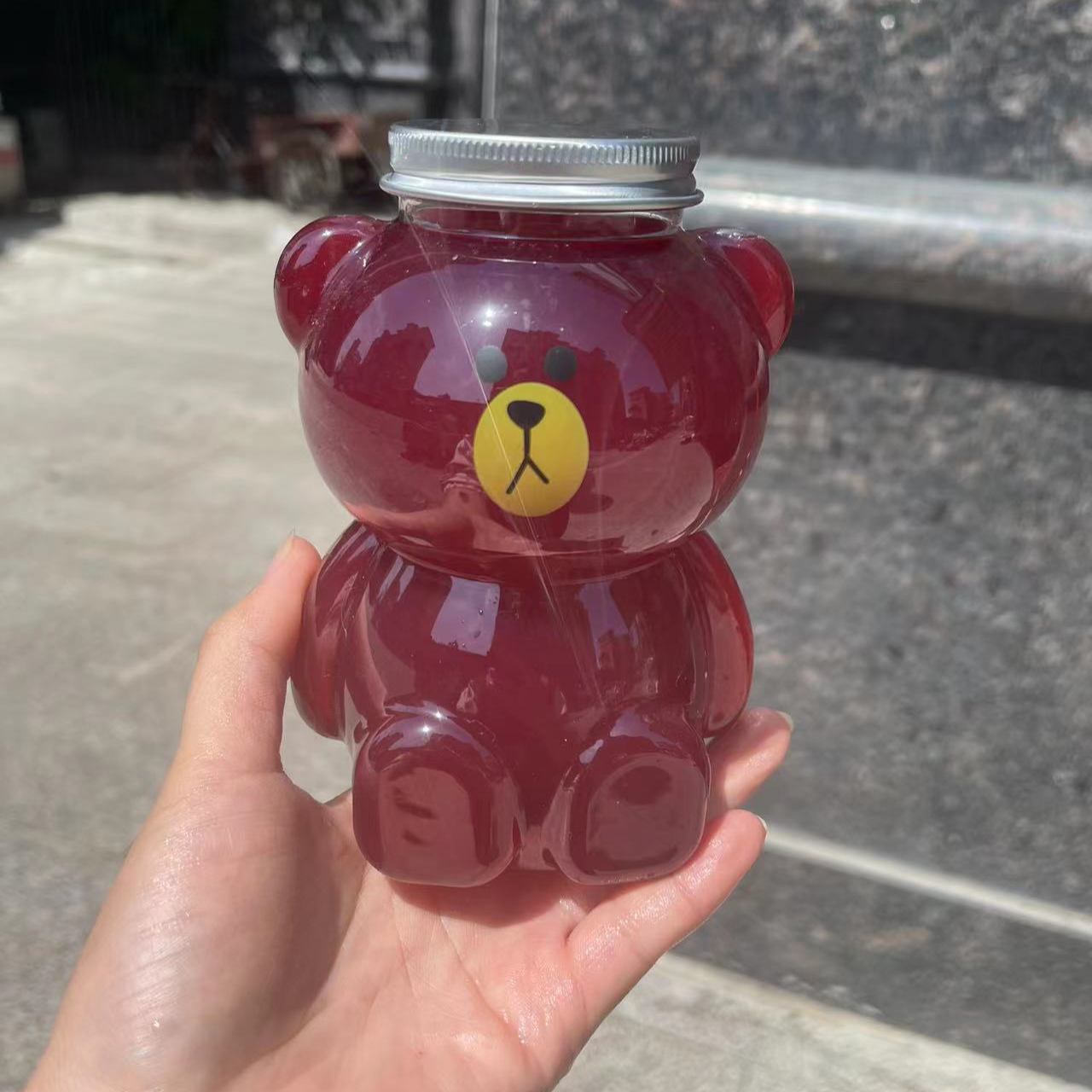 小熊石榴一瓶（约500克汁）