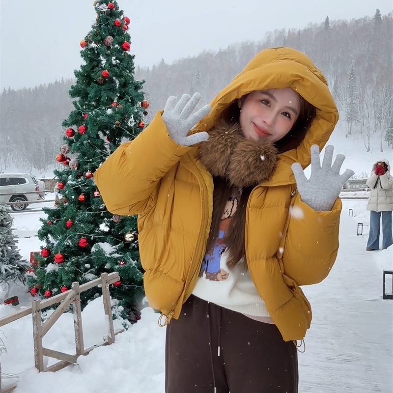 YPP！【暖暖小奶包】新国标90白鸭绒 新款韩版宽松保暖百搭羽绒服