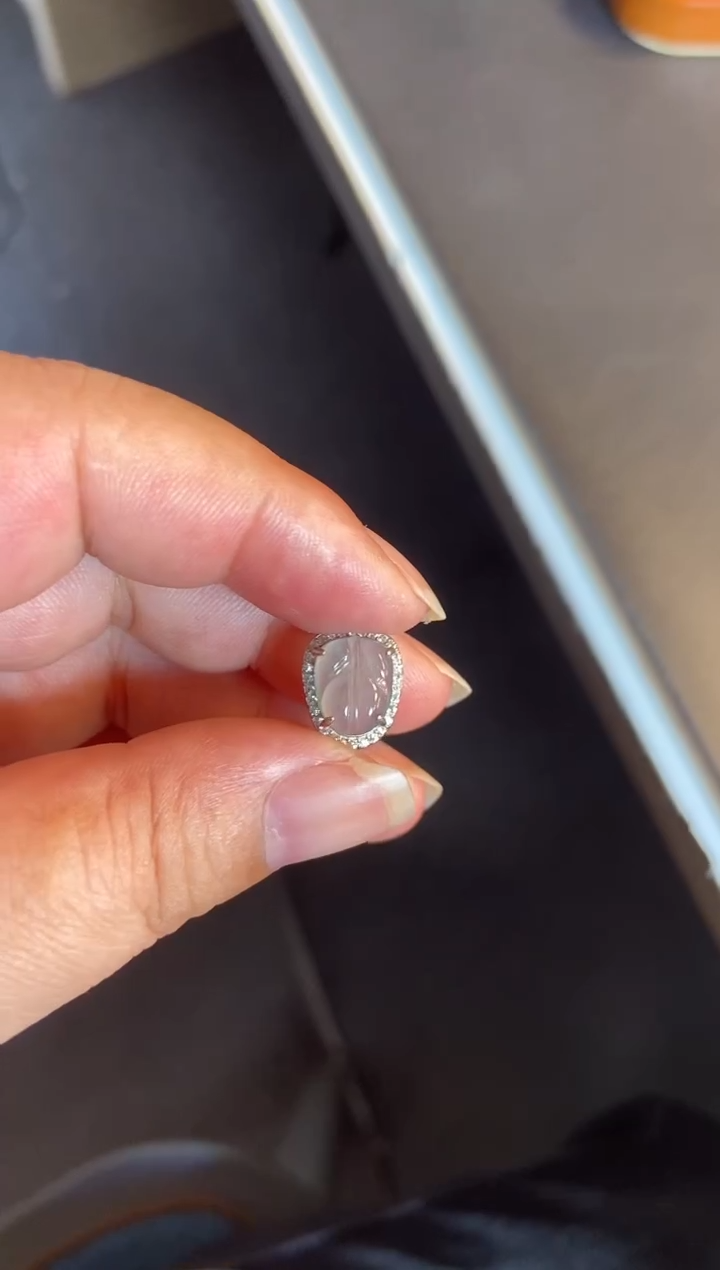 吊坠(不含链)银S925镶嵌翡翠1