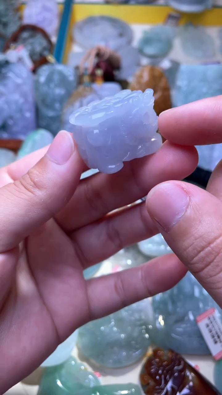 翡翠未镶嵌颈饰貔貅