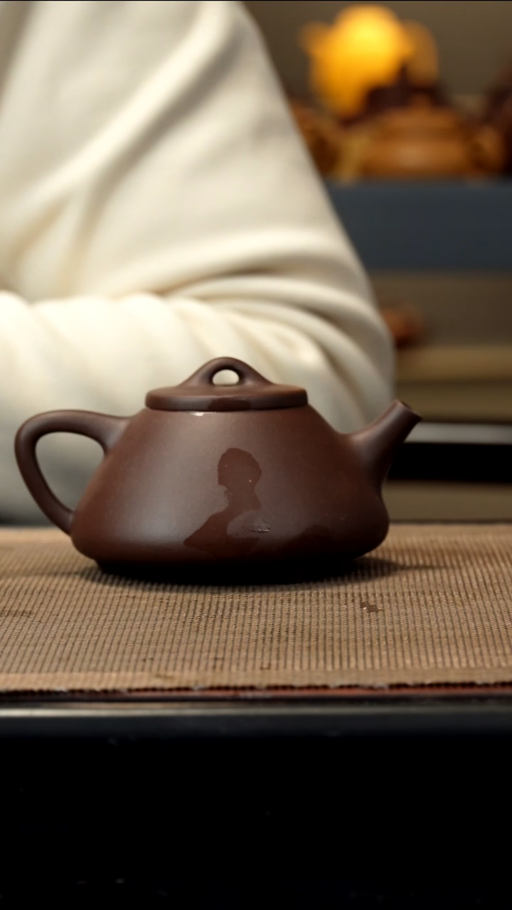 紫砂茶盏深井紫泥子冶200CC