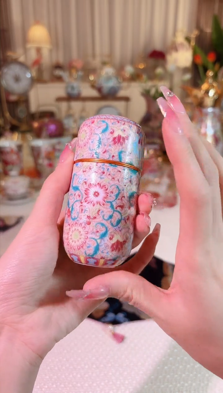 【闪购商品】瓷花开盛世-茶叶罐/高