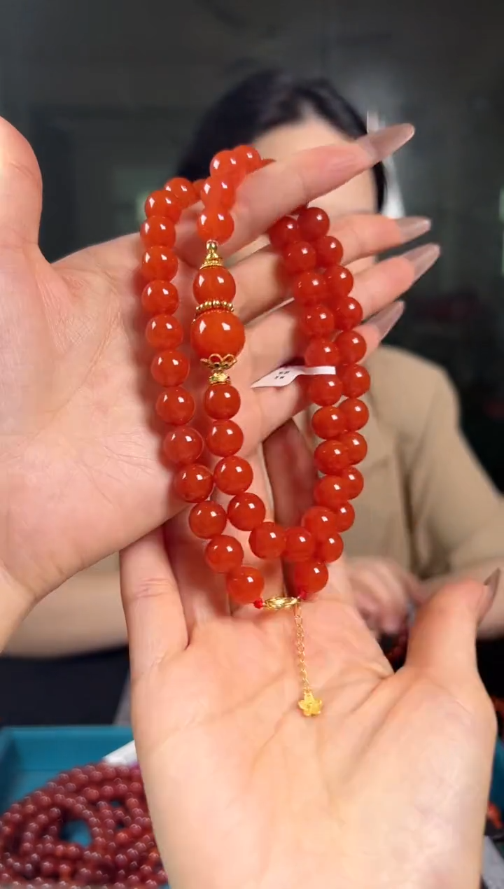 南红玛瑙项链未镶嵌5.25-（多样式）