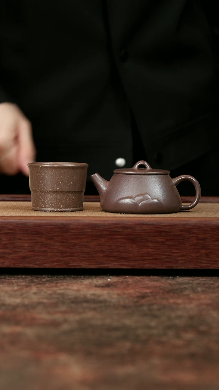 【闪购商品】紫砂茶壶梨皮紫莲瓢