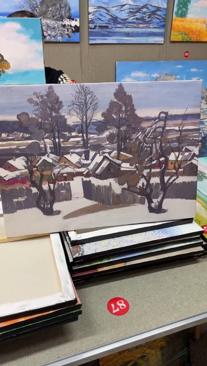 俄美协画家原创油画50*70