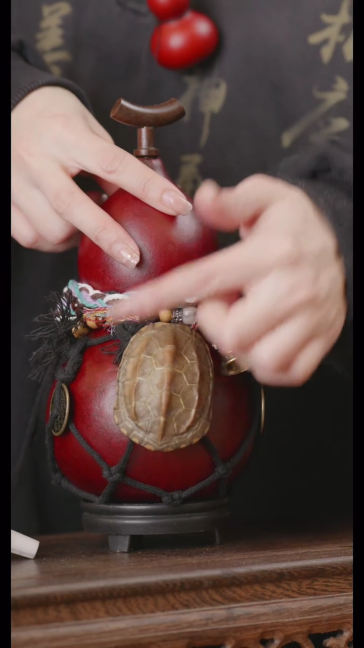 【闪购商品】242号精品天然大漆工艺防渗内胆酒葫芦~