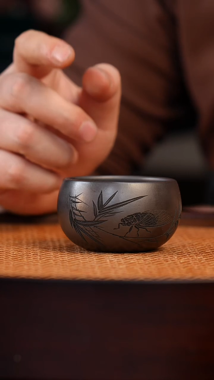 茶杯紫砂宜兴原矿紫砂杯