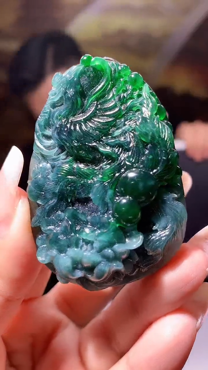 【闪购商品】定制翡翠未镶嵌1085xx-毛货挂件47