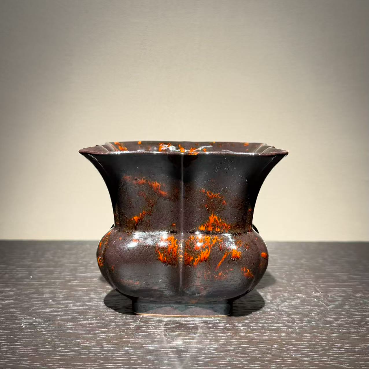 【预售】龙泉 吴智新 青瓷 玄色 建水