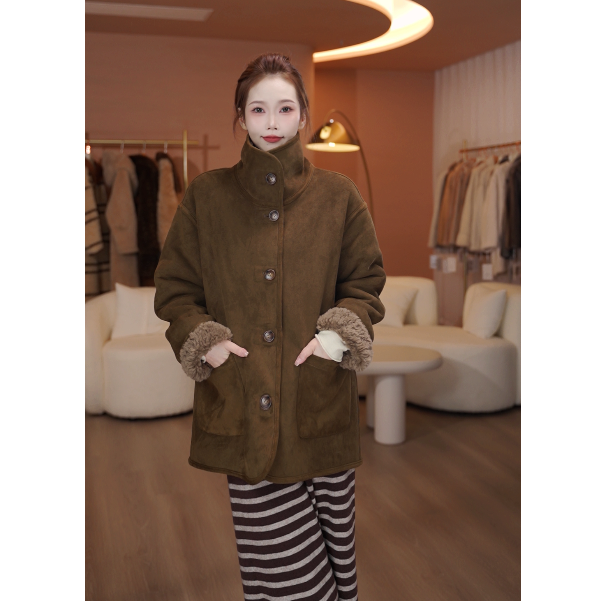 2025爆款时尚“百毛”洋气100%羊毛女装外套HN-69005/1913