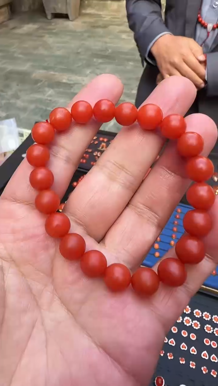 【闪购商品】南红玛瑙手串未镶嵌保山南红单圈手串H636