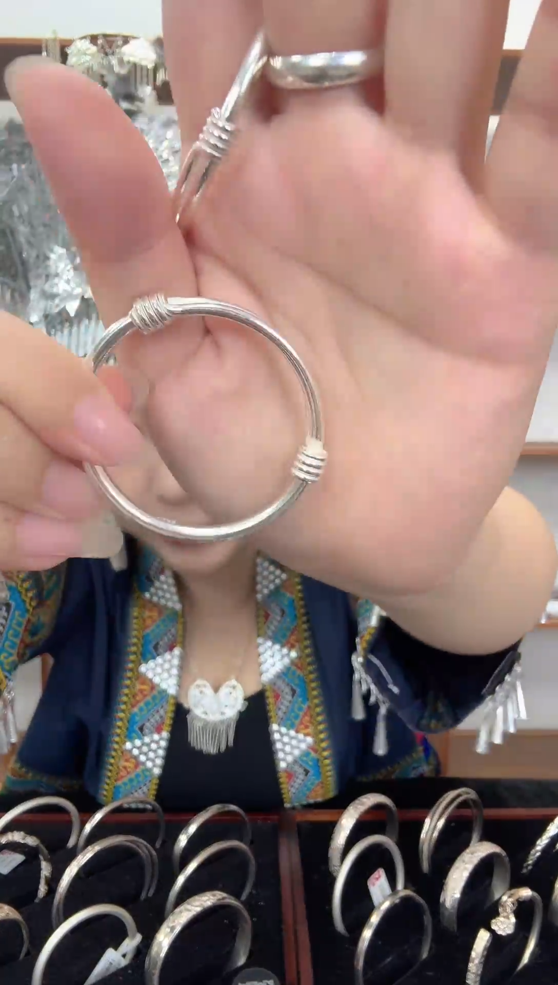 无足银富贵传承儿童足银手镯