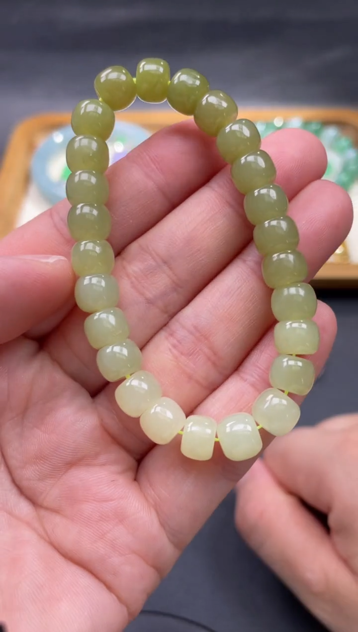 【闪购商品】和田玉珠串未镶嵌19..........