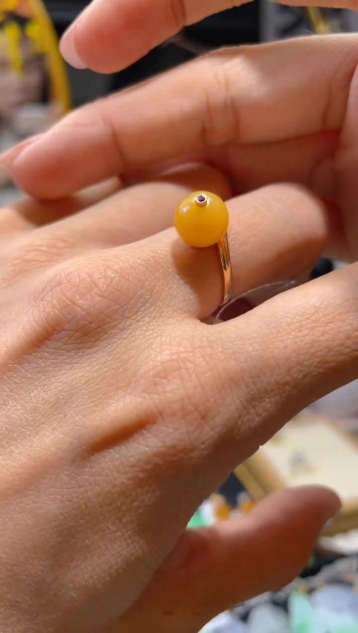 【闪购商品】翡翠颈饰18K金镶嵌假一赔三13圈口