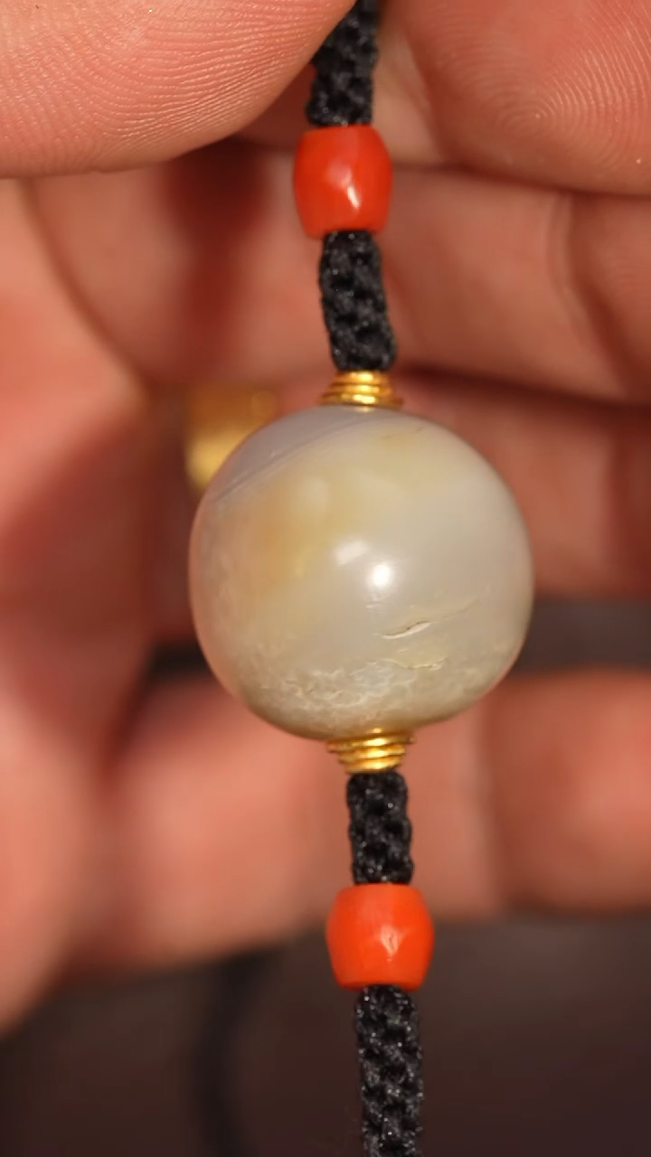 未镶嵌颈饰玛瑙/玉髓冲赛康胡子哥，DIY一137